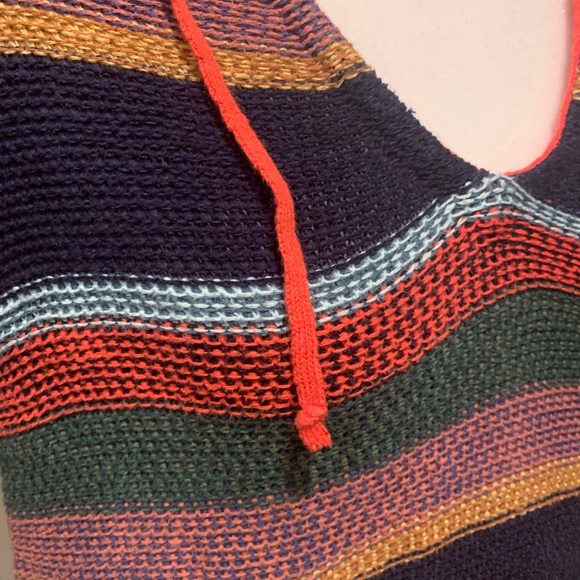 American Eagle Rainbow Striped Hooded Pullover - Picture 10 of 12